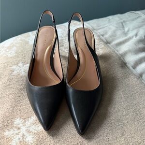 Cole Haan Black Slingback Heels